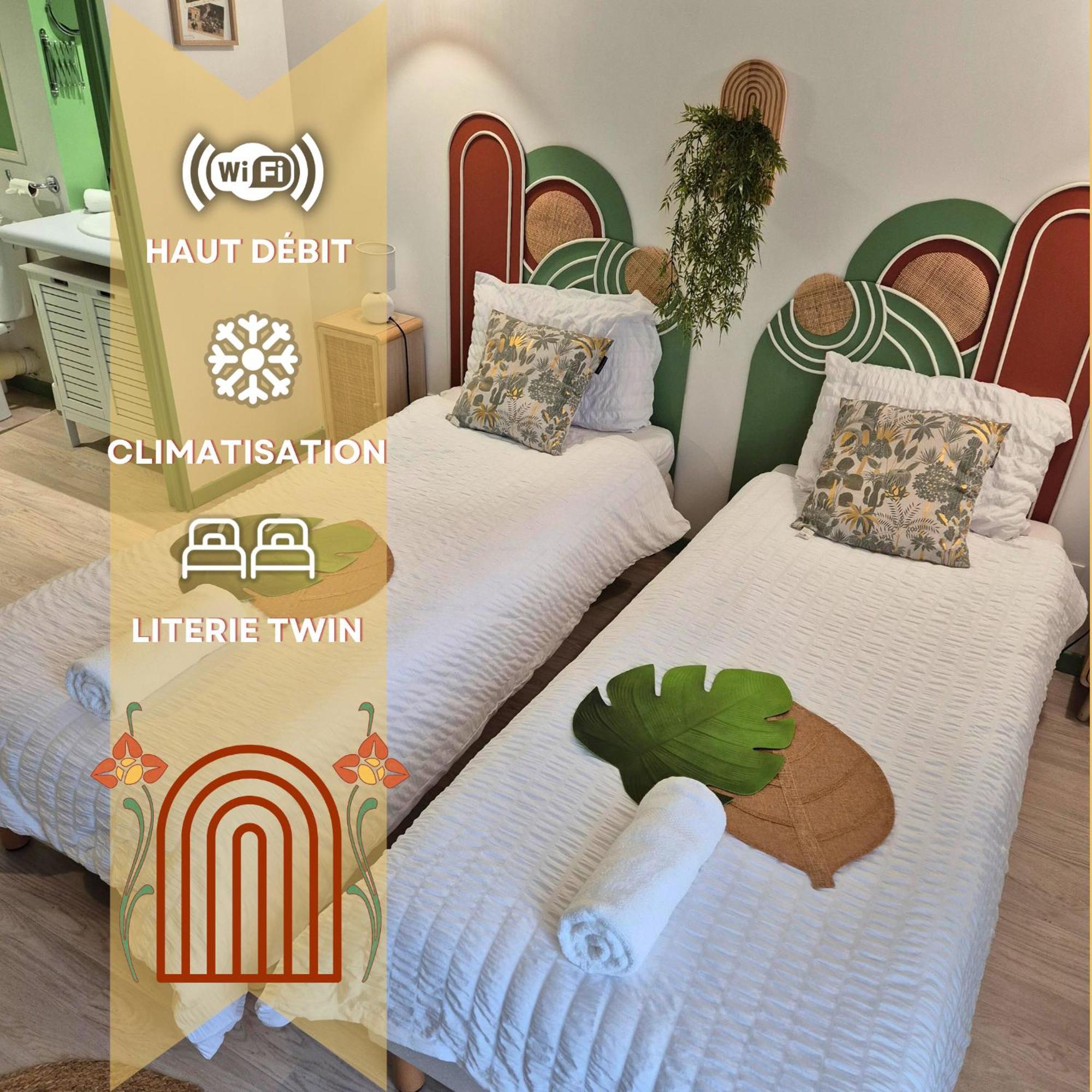 Boudoir - Clim-Wifi-Twin-Gare Apartment Лурд Екстериор снимка